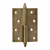 Петля Нора-М 610-4" правая (100*75*2,5) заст.бронза с колп.