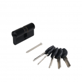 Цилиндровый механизм АЛЛЮР HD F 60-5К BLACK черный перф.кл
