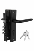 PALIDORE Дверной комплект LHS 6237-314, 3 ключа, Black черный (20 шт)