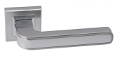 Дверная ручка ADDEN BAU PIEZA Q360 на квадратной розетке SATIN CHROME хром