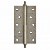 Петля Нора-М 610-5" правая (125*75*2,5) заст.серебро с колп.