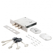 Замок врезной сувальдный AVERS R34/S6-CR (5 keys, shank 45mm)