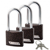 Замки навесные Avers PD-01-50-L-Blister (3Locks+3Keys) уп. 6/24 шт