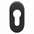 Накладка для ц/м Стандарт 0900 SS BLACK ЧЕРНАЯ INOX нержавеющая сталь 