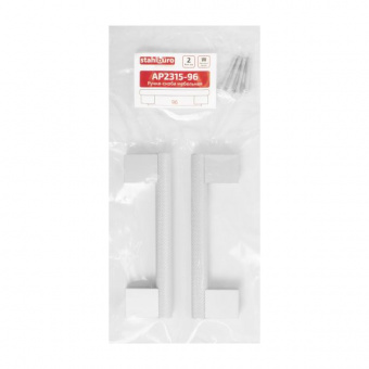 Ручка-скоба мебельная StahlBuro AP2315-96 2шт., W матовый белый хром.   - 94b6787b_9820_11ee_8247_00e0ed875fc0_9b42b8b8_f7df_11ee_8258_00e0ed875fc0