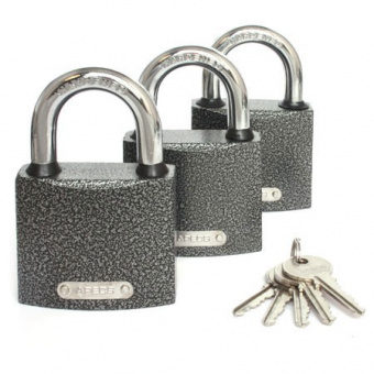 Замки навесные Apecs PD-01-63 (3Locks+5Keys) - 2634