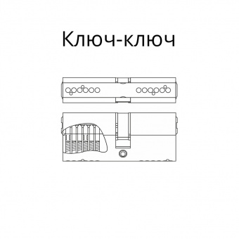 Цилиндровый механизм Гардиан GB 97 (36/61) NI 5кл - 11616_3