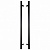 Ручки-скобы Apecs Square HC-0902-40*20/1000-INOX/304-BLM (Q45)
