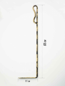 Кочерга каминная 65 см (золото) - 13911_2