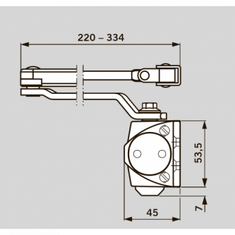 Доводчик дверной DORMA Dorma-TS-68 (золото) EN2-4 - 9848_3