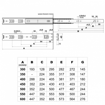 StahlBuro направляющие шариковые (2 шт.) 45-300 /12"/ черный  - 33dfdf94_6cde_11ee_823f_00e0ed875fc0_4ea525d2_093d_11ef_825b_00e0ed875fc0