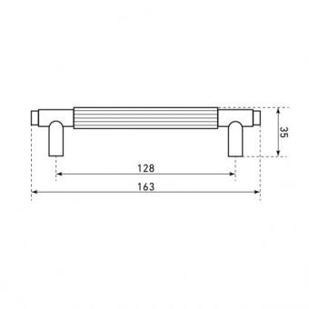 Ручка-скоба мебельная StahlBuro AP2309-128 2шт., SN сатин.  - 7a6f18b1_9986_11ee_8247_00e0ed875fc0_71c9af7d_f7df_11ee_8258_00e0ed875fc0