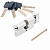 Цилиндровый механизм Apecs PM-70-C-CR (B2B)