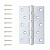 Петля врезная Apecs 120*80-B4-Steel-CRS