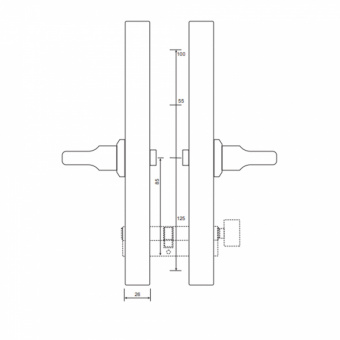Замок электронный APECS X-Code S31B-C-(lock 85/60)-NIS/BL - 14444_3
