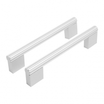 Ручка-скоба мебельная StahlBuro AP2313-128 2шт., W матовый белый хром.  - 0a27f1f9_99a7_11ee_8247_00e0ed875fc0_e4072a40_f7e1_11ee_8258_00e0ed875fc0