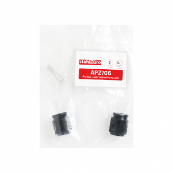 Ручка-кнопка мебельная StahlBuro AP2706 2шт., BL матовый черный. - cd1dd8a4_9823_11ee_8247_00e0ed875fc0_8b89aa67_f7dc_11ee_8258_00e0ed875fc0