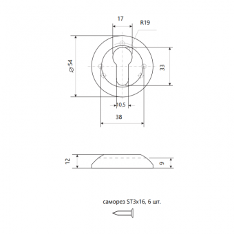 Накладка декоративная APECS DP-15-K-BLM - 14011_4