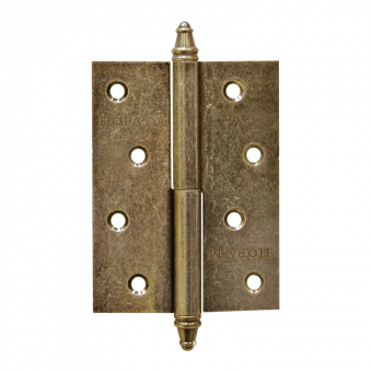 Петля Нора-М 610-4" правая (100*75*2,5) заст.бронза с колп. - 5423