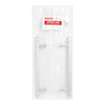 Ручка-скоба мебельная StahlBuro AP2311-128 2шт., W матовый белый хром.  - 5bca681a_9993_11ee_8247_00e0ed875fc0_8a656d63_f7e1_11ee_8258_00e0ed875fc0