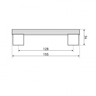 Ручка-скоба мебельная StahlBuro AP2313-128 2шт., SN сатин. - 613ed116_99a7_11ee_8247_00e0ed875fc0_0803cb07_f7e2_11ee_8258_00e0ed875fc0