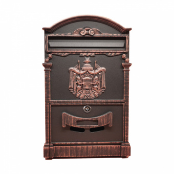 Ящик почтовый MASTER LOCK К-31091 (герб) патина медь - 11668