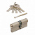 Цилиндровый механизм VETTORE ZN M80 Z SN (40*40) 5кл.