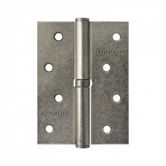 Петля Нора-М 750-4" правая (100*75,2,5) заст.серебро без колп. - 5414