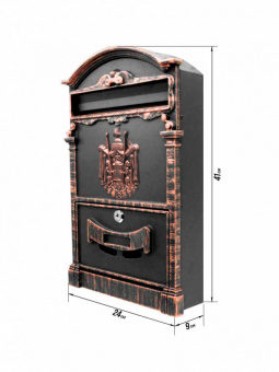 Ящик почтовый MASTER LOCK К-31091 (герб) патина медь - 11668_2