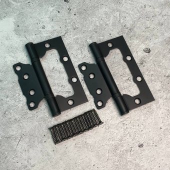 VETTORE FLUSH Петля накладная 125*75*2.5mm MBP (Чёрный матовый)  - d2s7j5inlvtnj33kc1uk0k56z4ltc22v