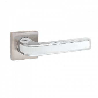 Ручка на квадратном основании VETTORE R06.115-AL CP/CP/WHITE - 13851