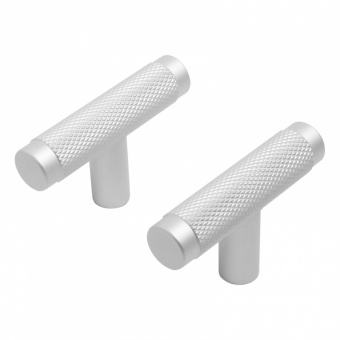 Ручка-кнопка мебельная StahlBuro AP2308 2шт., W матовый белый хром. - 1cf836bd_997f_11ee_8247_00e0ed875fc0_5cbfe5a4_f7db_11ee_8258_00e0ed875fc0