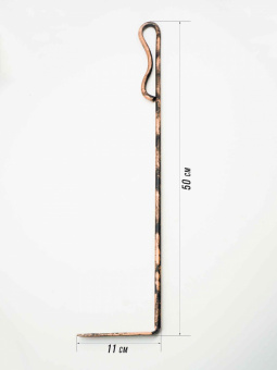 Кочерга каминная МИНИ 50 см (медь) уп. 25 шт - 14249_2