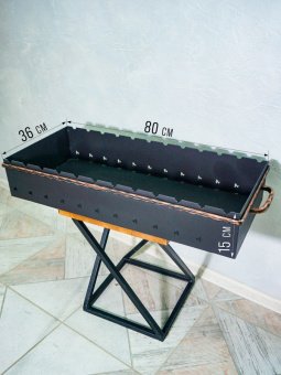 Мангал - корыто большое 80 см (медь) - 14675_2