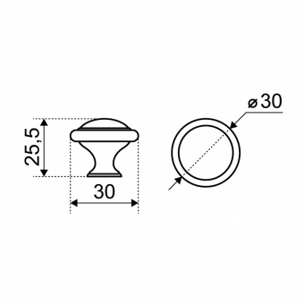 Ручка-кнопка мебельная StahlBuro A304 2шт., BL матовый черный. - 826c97c9_8abe_11ee_8244_00e0ed875fc0_9325c0cf_54b9_11ef_826a_00e0ed875fc0
