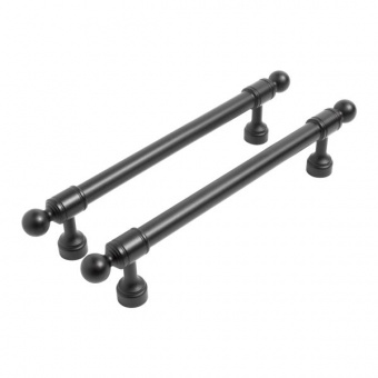 Ручка-скоба мебельная StahlBuro AP2306-128 2шт., BL матовый черный.  - 105af54d_9983_11ee_8247_00e0ed875fc0_b03b3e51_f7dd_11ee_8258_00e0ed875fc0