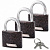Замки навесные Avers PD-01-63-Blister (3Locks+3Keys) уп. 4/16 шт