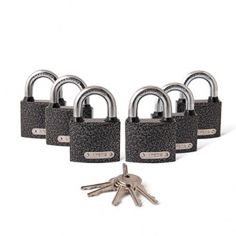 Замки навесные Apecs PD-01-50-Blister (6Locks+5Keys) - 12992_1