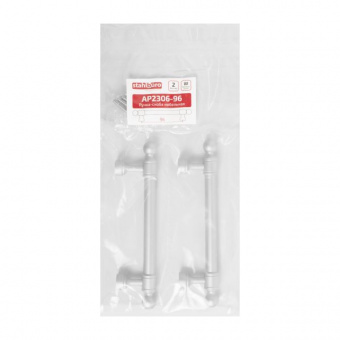 Ручка-скоба мебельная StahlBuro AP2306-96 2шт., W матовый белый хром.  - 51cb5cc1_9982_11ee_8247_00e0ed875fc0_6d930a55_f7dd_11ee_8258_00e0ed875fc0