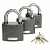 Замки навесные Apecs PD-01-63 (3Locks+5Keys)